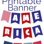 printable American patriotic banner