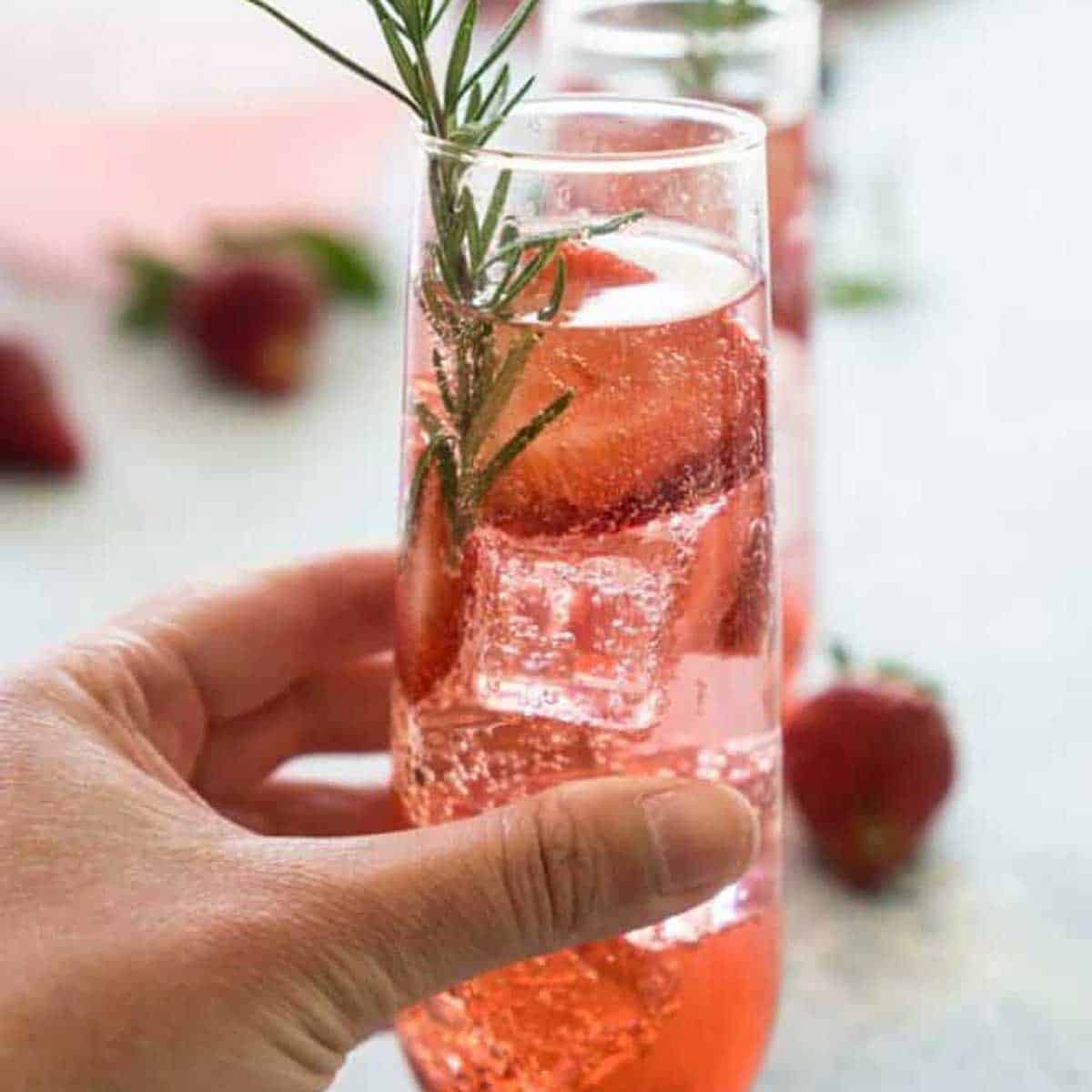 Sparkling Strawberry Sangria (5 minute recipe!) - No Spoon Necessary