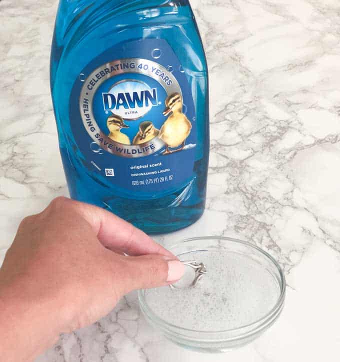 dawn detergent clean jewelry