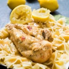 Instant Pot Chicken with Lemon Butter Sauce