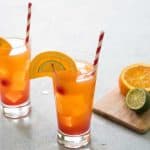 planters punch fruit rum cocktail