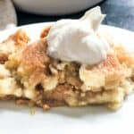 pumpkin dump cake on white plate