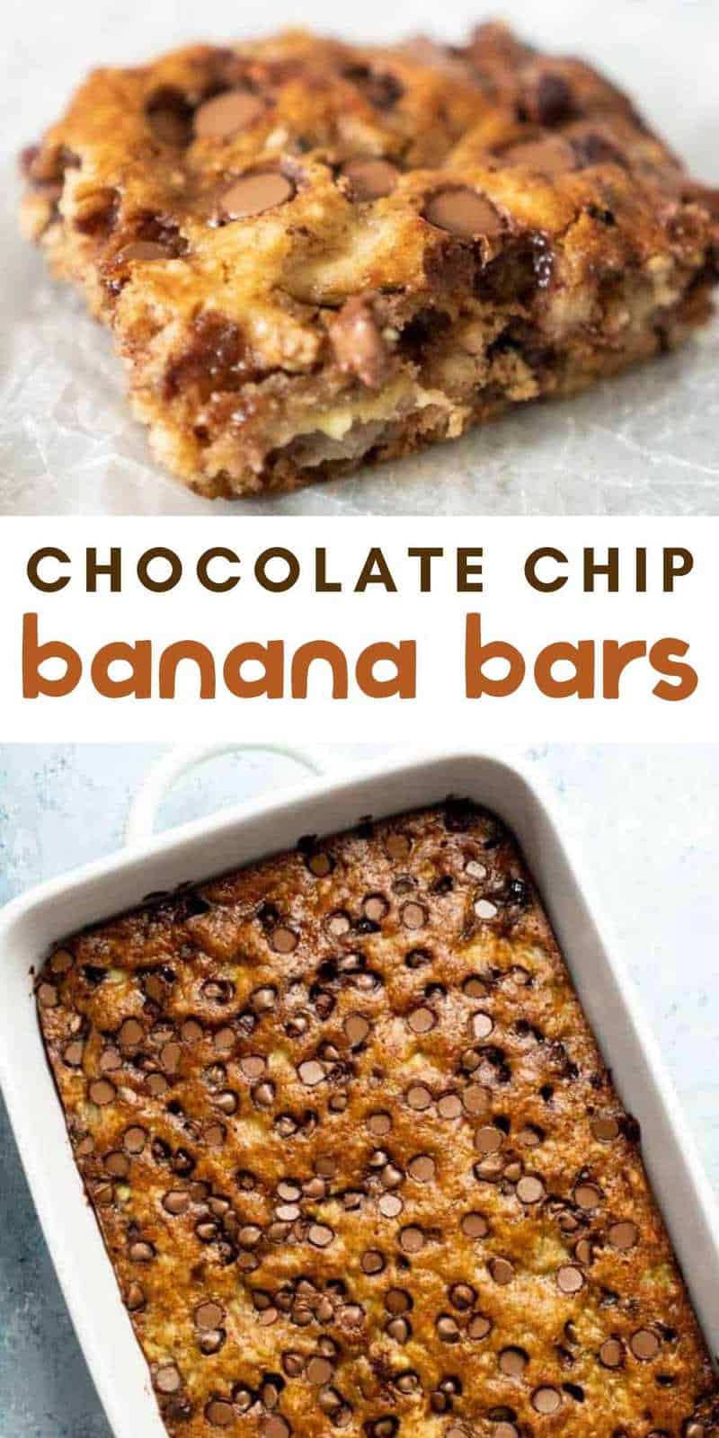 Chocolate Chip Banana Cookie Bars Easy Recipe for Ripe Bananas