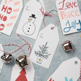 free printable Christmas gift tags