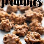 microwave pralines on parchment paper