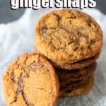 stack of ginger snap cookies