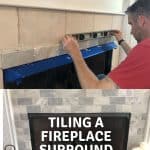 how to tile fireplace surround