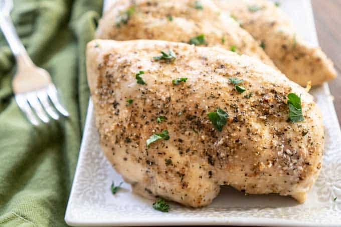 Seasoned Chicken Breast Recipe (Oven Baked) - The Cookie Rookie®