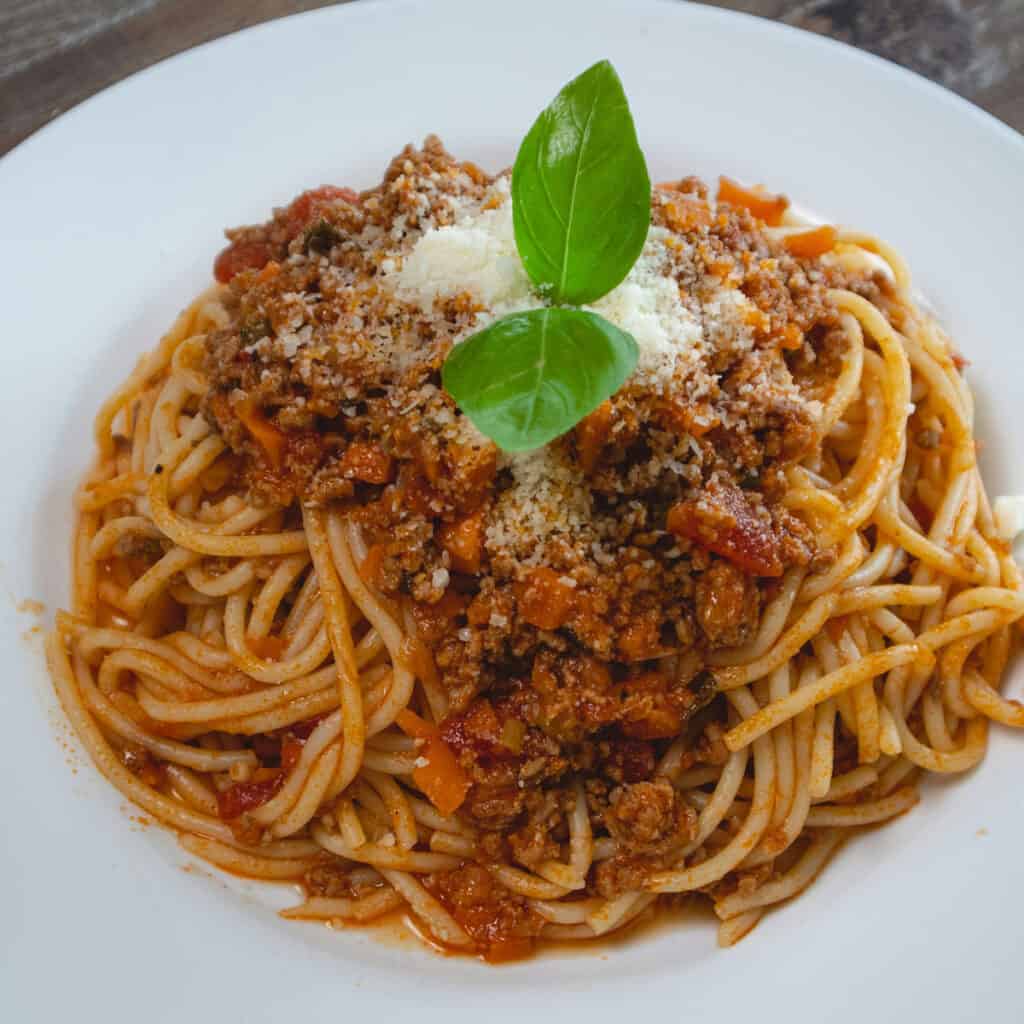 Instant Pot Spaghetti - The Happier Homemaker