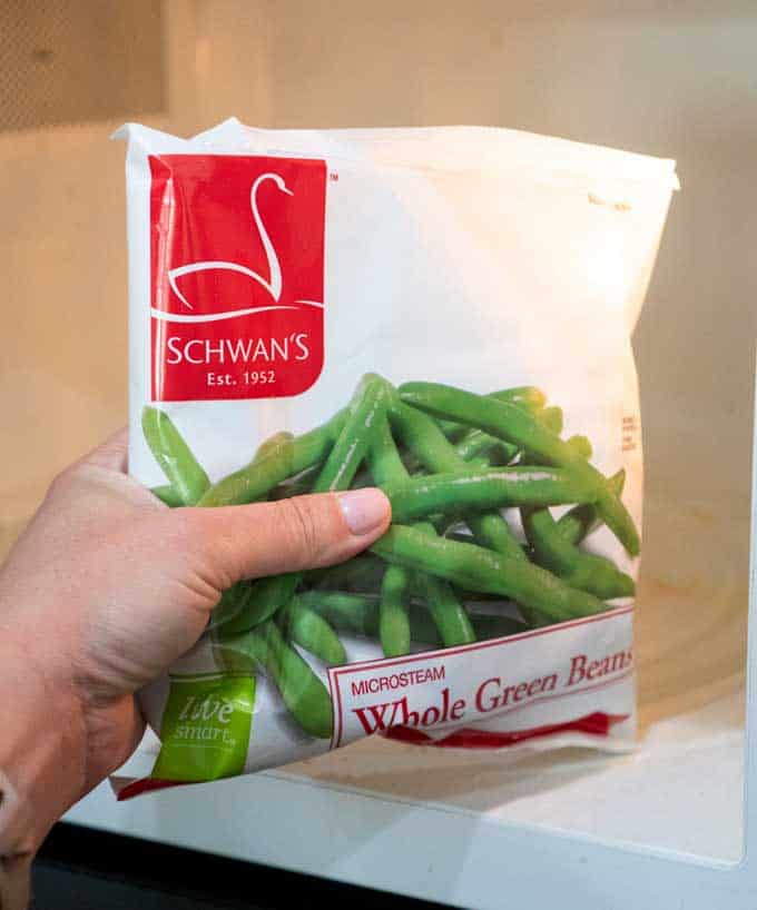 schwan's green beans in bag