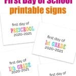 2020- 2021.2021 printable back to school sign collage