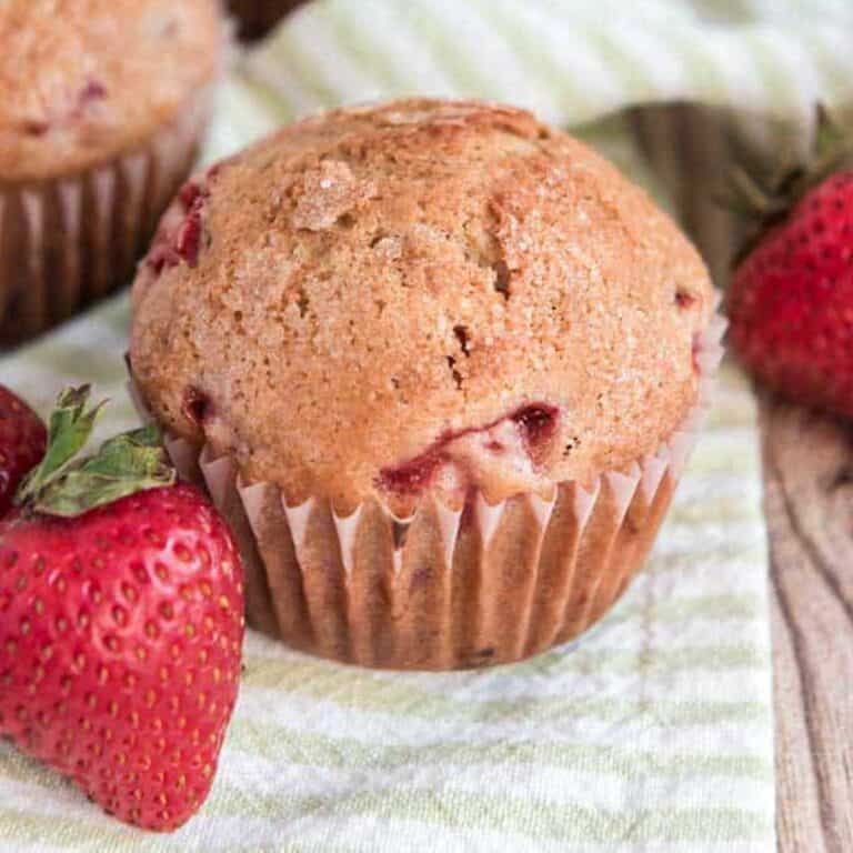 Strawberry Yogurt Muffins