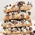stacked chocolate coconut bars