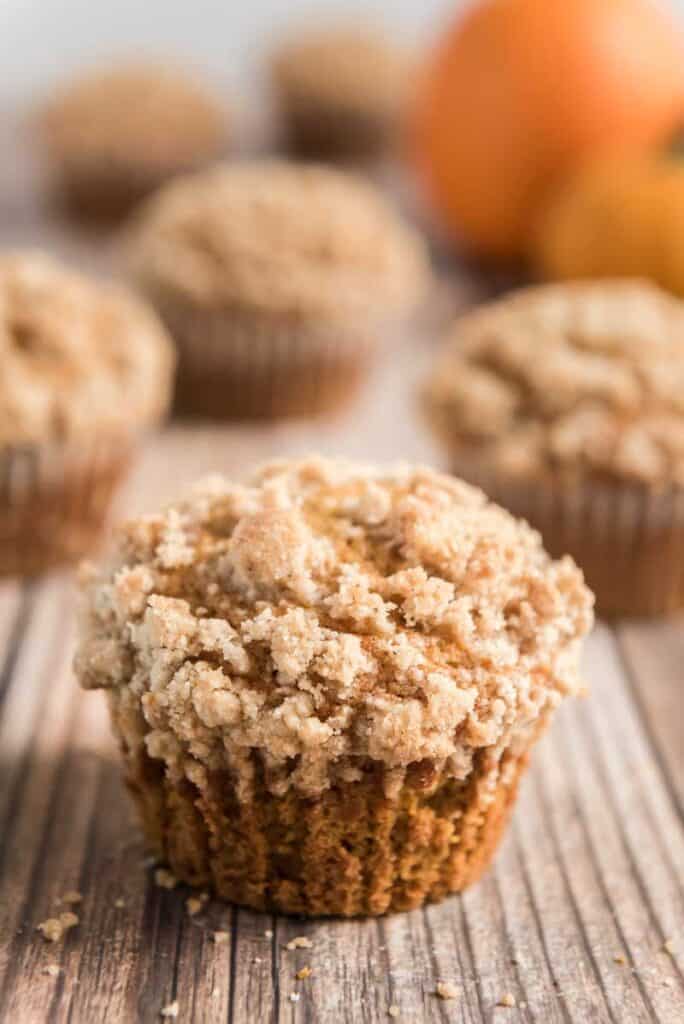 Jumbo Bakery Style Pumpkin Muffins - Sizzling Eats