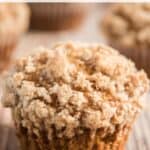 pumpkin muffin with crumble topping
