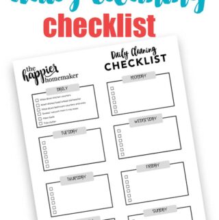 Meal Planner Printable - The Happier Homemaker