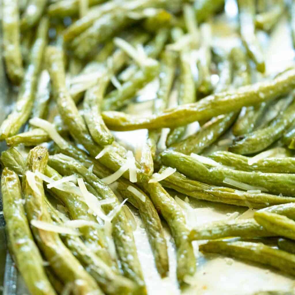 roasted green beans with parmesan cheese