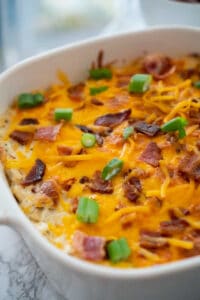 Bacon Ranch Chicken Dip - The Happier Homemaker