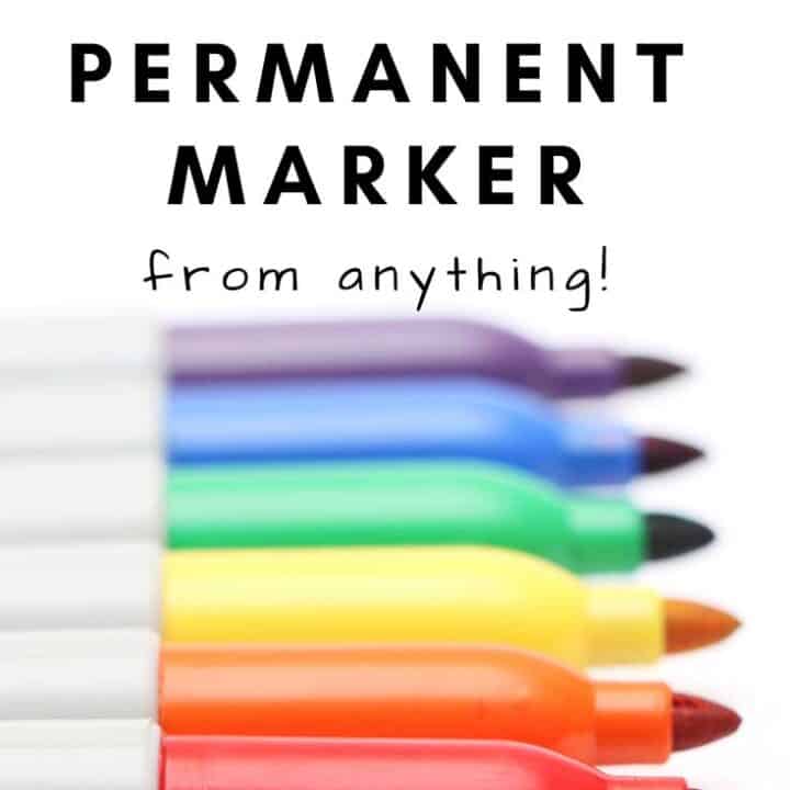 colorful permanent markers with text reading how to remove permanent marker