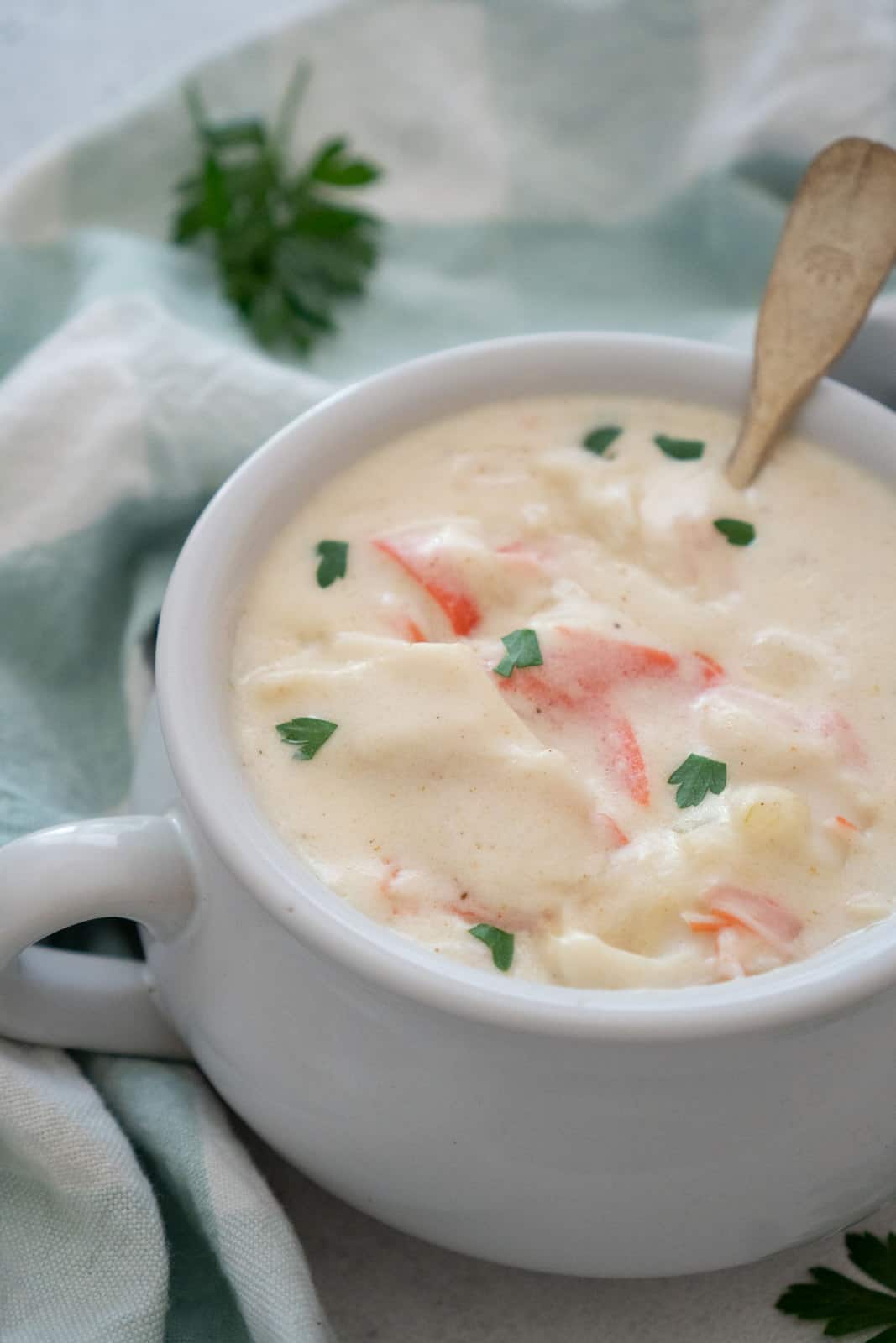Imitation Crab Soup - The Happier Homemaker