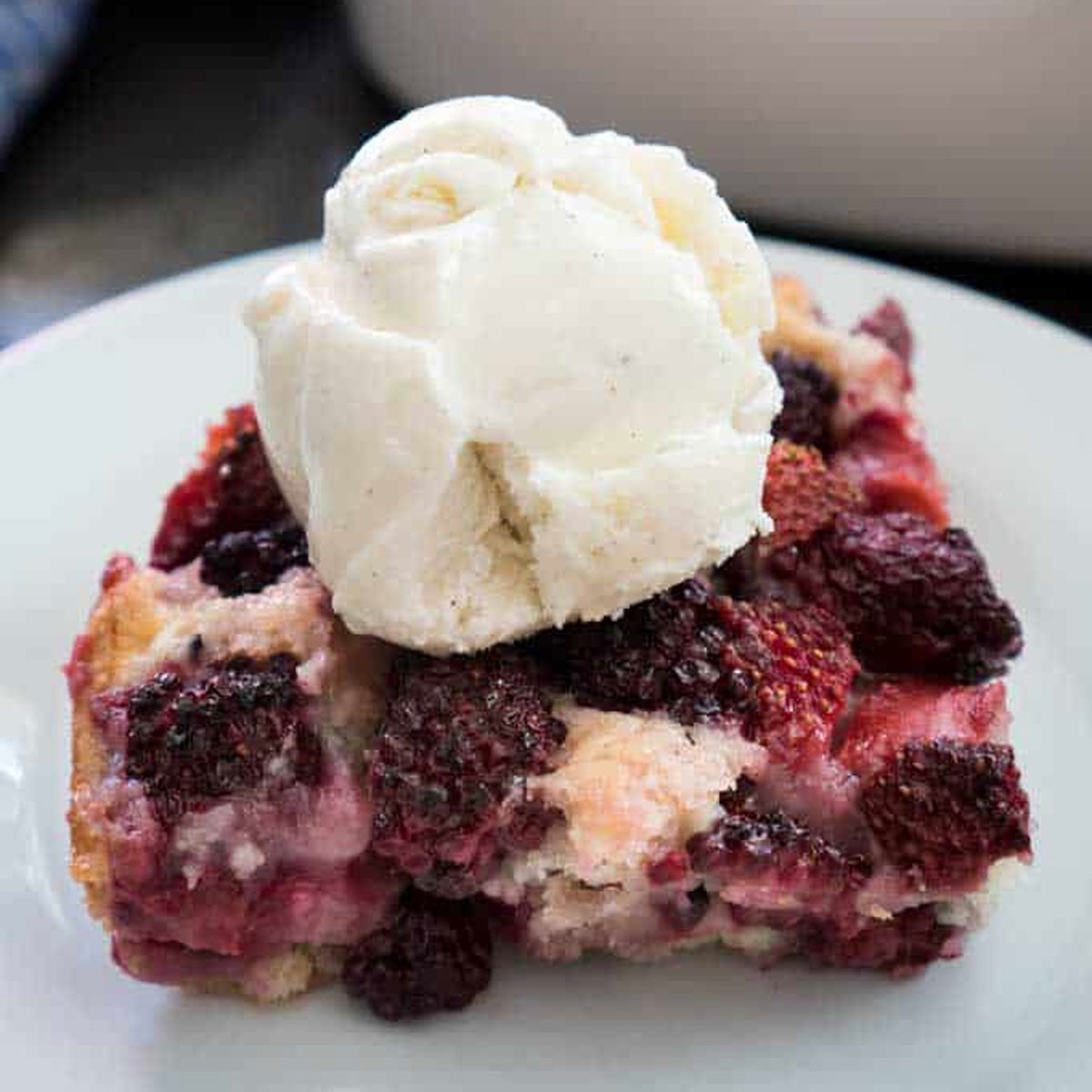 Mixed Berry Cobbler Recipe - The Happier Homemaker