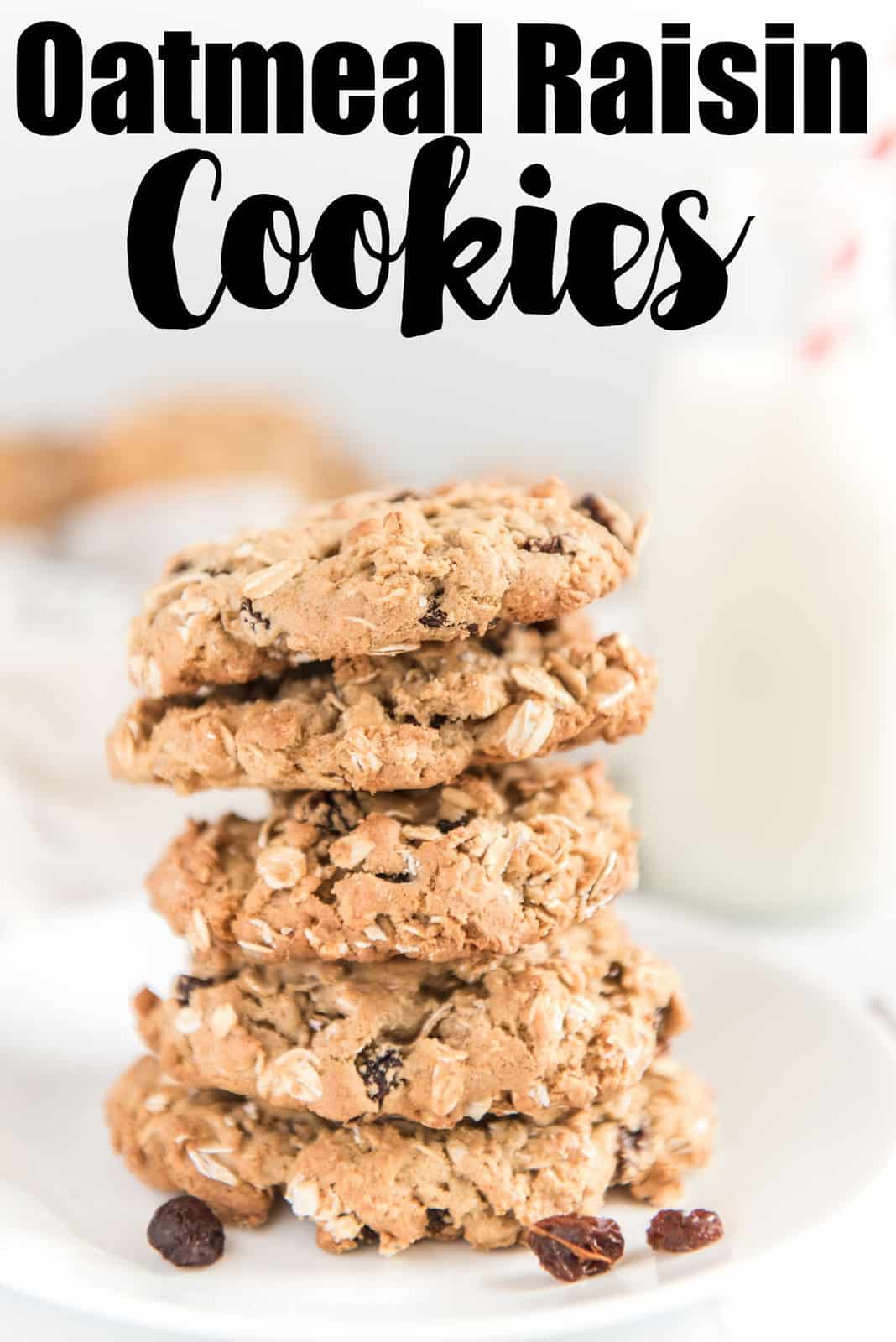 Soft and Chewy Oatmeal Raisin Cookies The Happier Homemaker