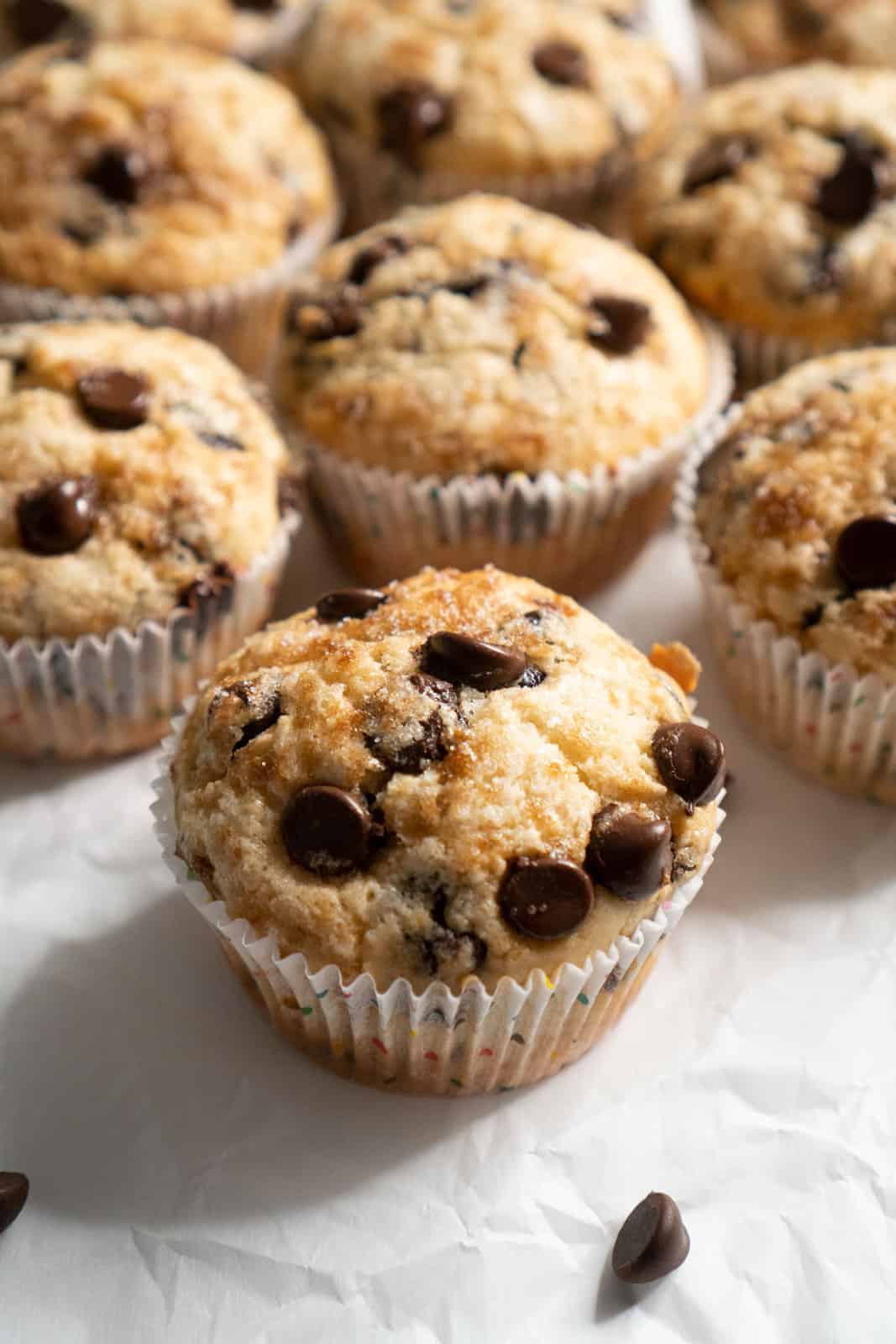 Easy Chocolate Chip Muffins - The Happier Homemaker