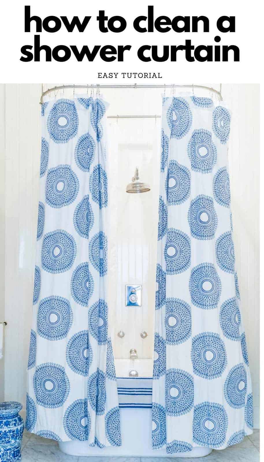 How To Clean A Shower Curtain & Liner - The Happier Homemaker