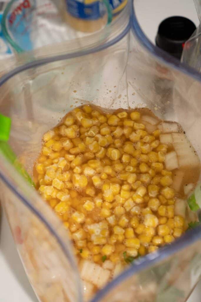 corn in freezer bag