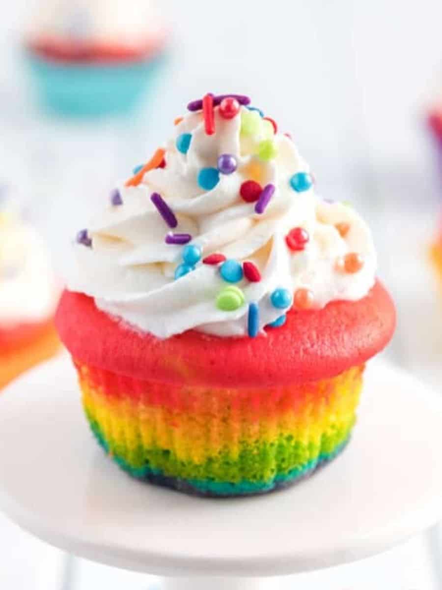 Rainbow Cupcakes The Happier Homemaker