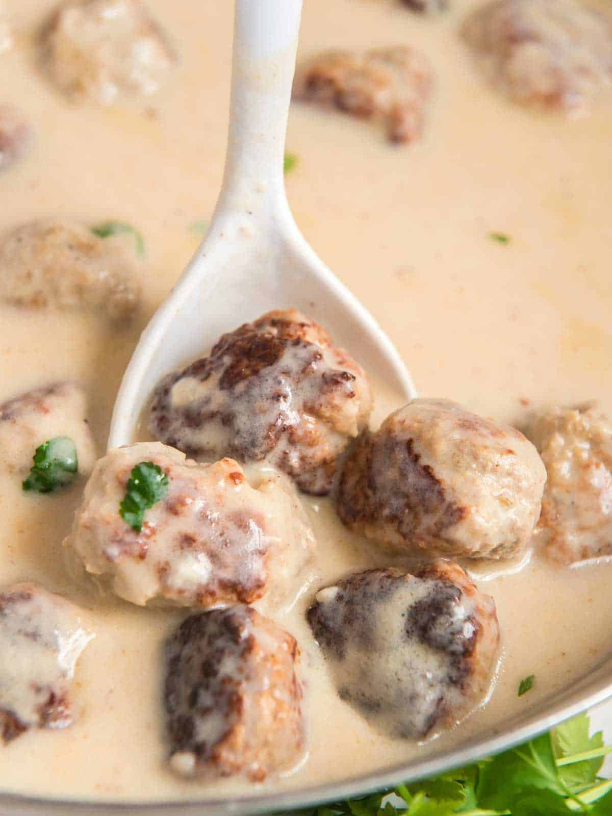 Turkey Swedish Meatballs | The Happier Homemaker