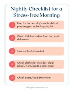 printable nightly checklist