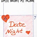date night written on calendar