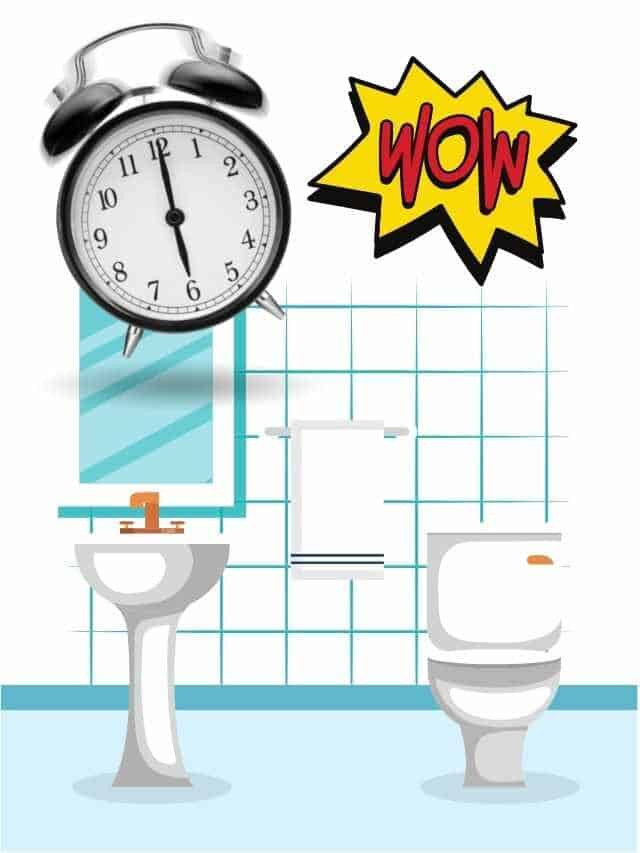 Clean your bathroom in 5 minutes!