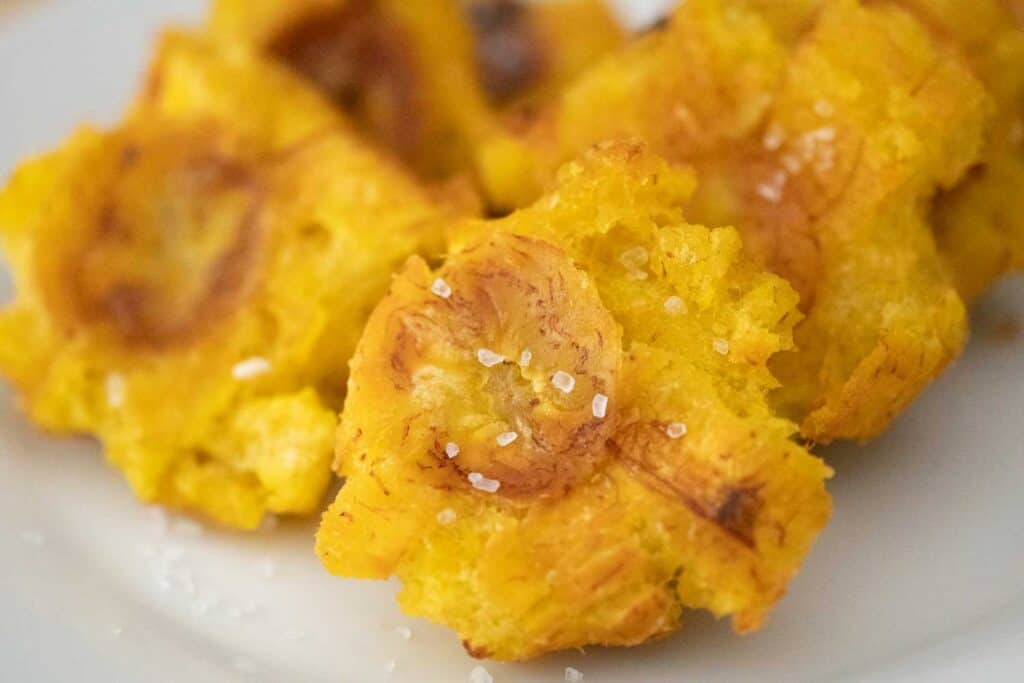 fried plantain close up