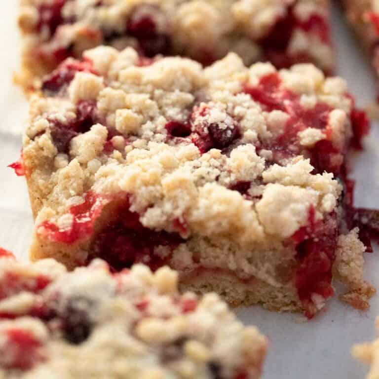 Cranberry Crumb Bars - The Happier Homemaker