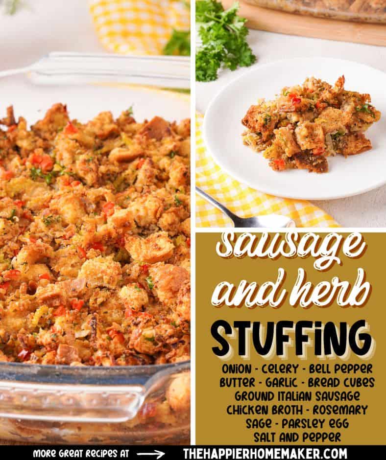 Easy Sausage & Herb Stuffing - Once Upon a Chef