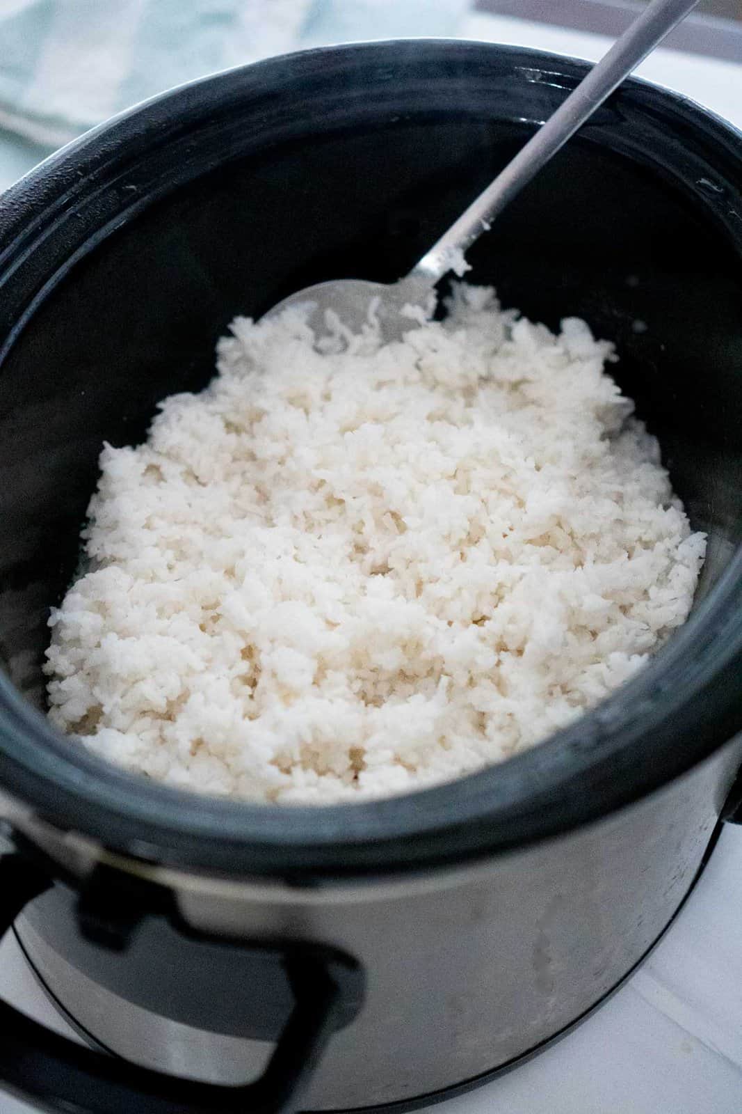 Easy Rice in a Slow Cooker - The Happier Homemaker
