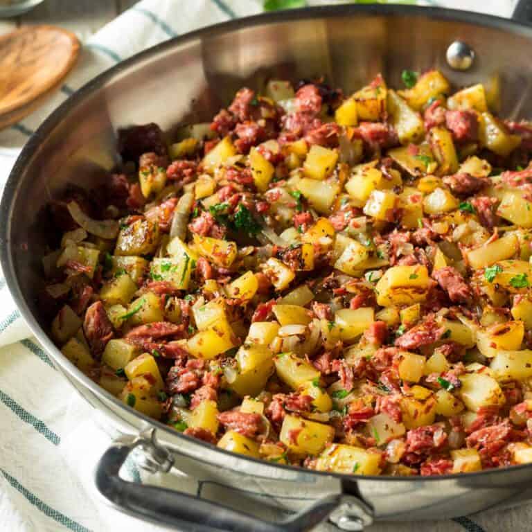 Corned Beef Hash with Canned Corn Beef