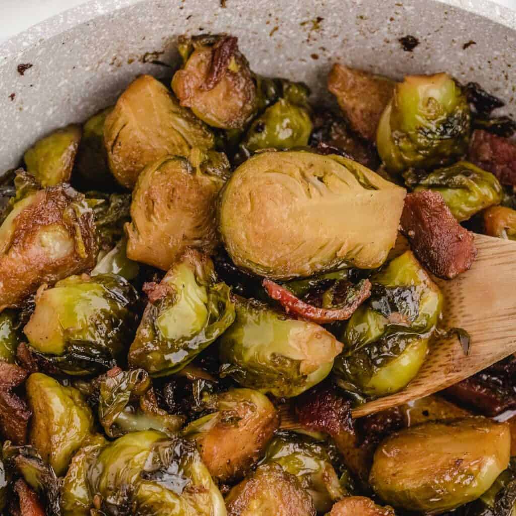 bacon and brown sugar brussels sprouts