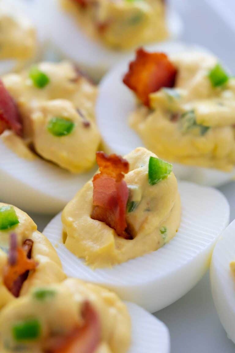 Bacon Jalapeño Deviled Eggs The Happier Homemaker