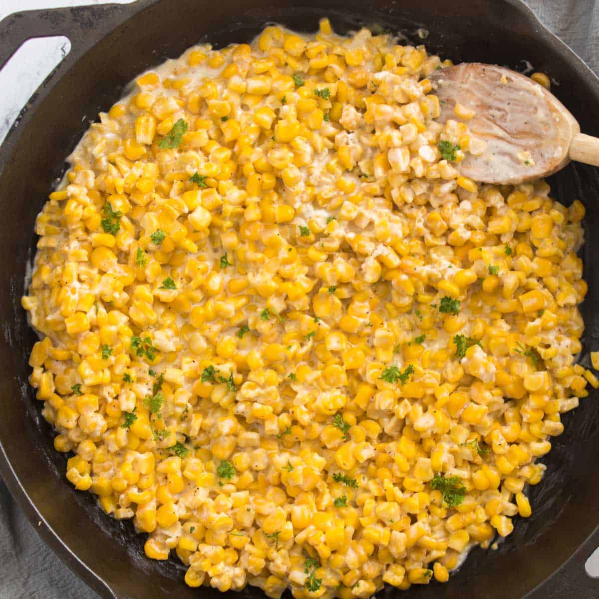 Honey Butter Skillet Corn The Happier Homemaker   Honey Butter Skillet Corn Featured 