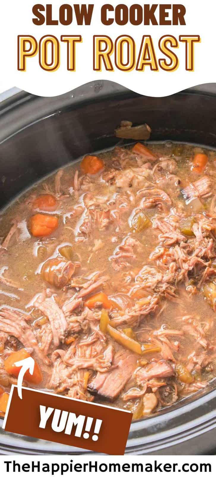 Slow Cooker Pot Roast With Onion Soup Mix The Happier Homemaker