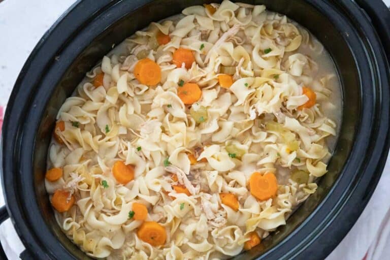 Slow Cooker Turkey Noodle Soup The Happier Homemaker