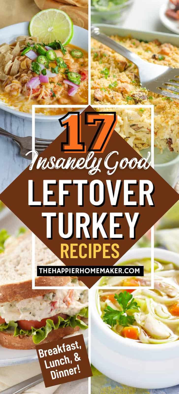 Leftover Turkey Recipes - 17 Delicious Ideas - The Happier Homemaker