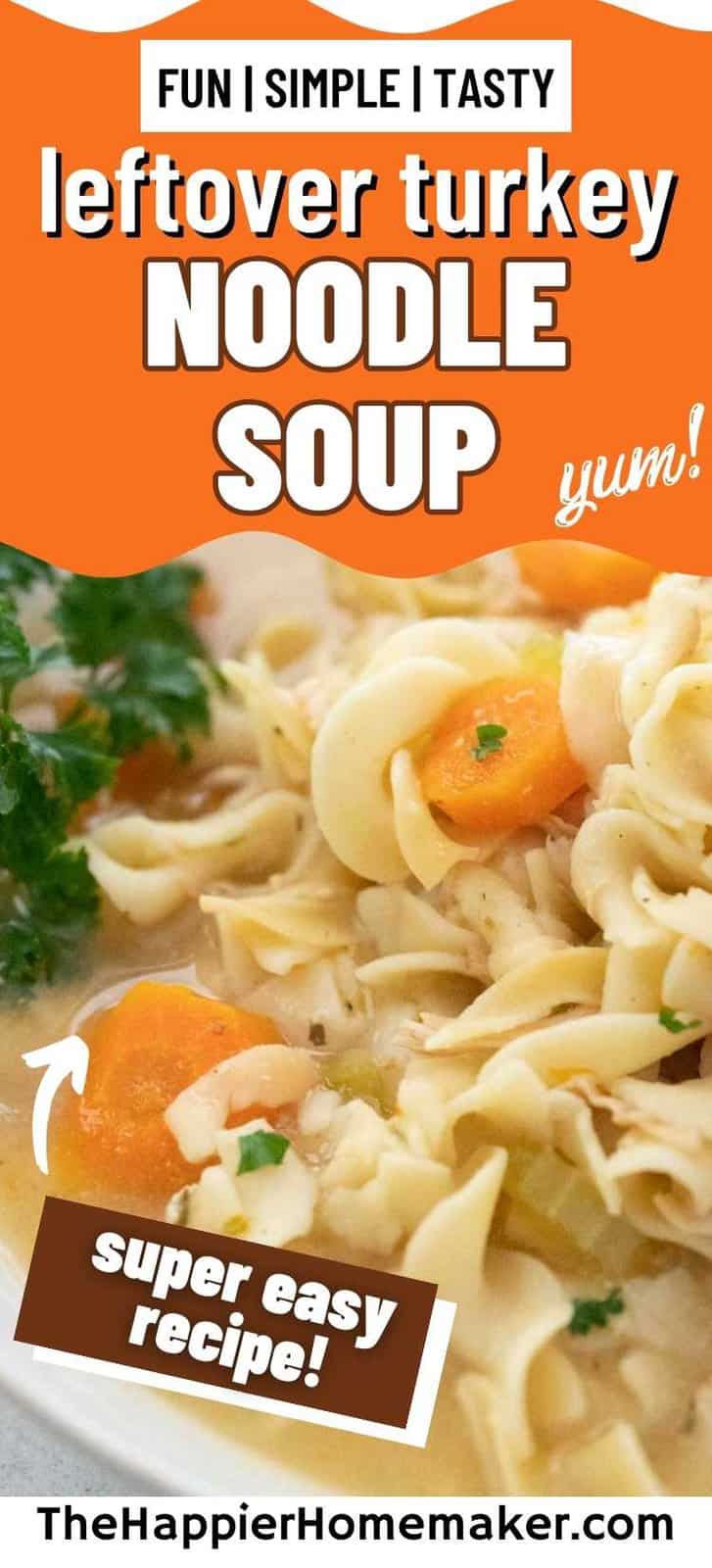 Slow Cooker Turkey Noodle Soup The Happier Homemaker
