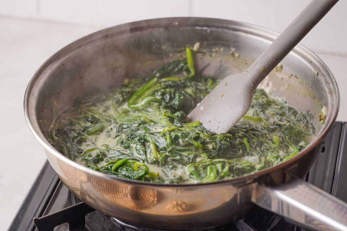 Easy Creamed Spinach - 15 Minute Recipe - The Happier Homemaker