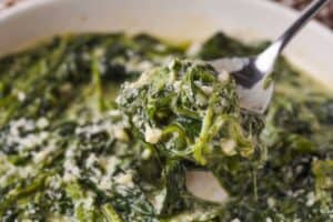 Easy Creamed Spinach - 15 Minute Recipe - The Happier Homemaker