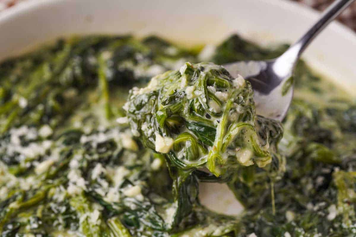 Easy Creamed Spinach - 15 Minute Recipe - The Happier Homemaker