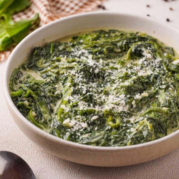 Easy Creamed Spinach - 15 Minute Recipe - The Happier Homemaker